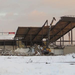 Mosaic stadium demolition project
