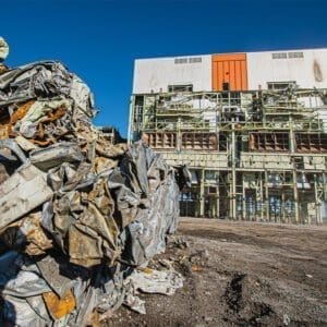 Demolition preparation of the last building of the former OPG plant