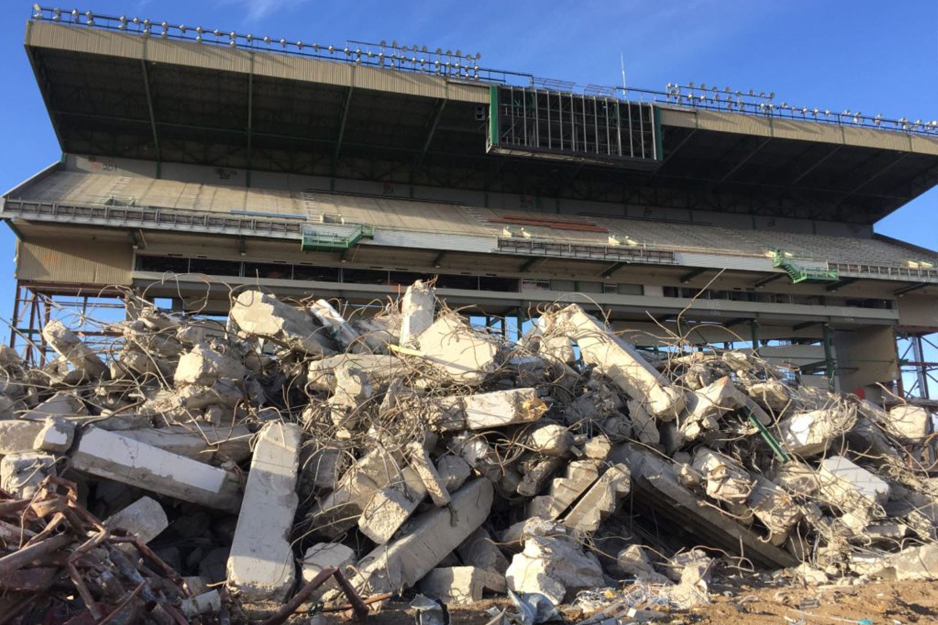 Mosaic stadium demolition project