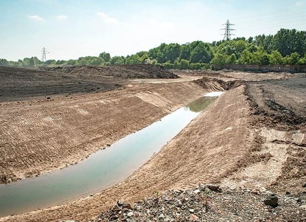 Constructed Sedimentation Basin or Drainage Channel
