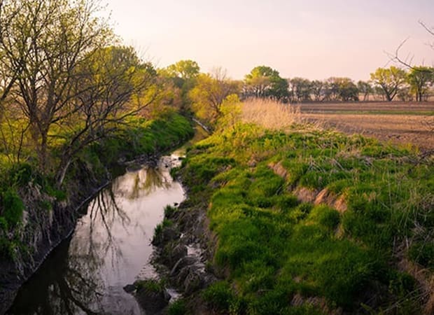 Drainage Channel in Rural Area